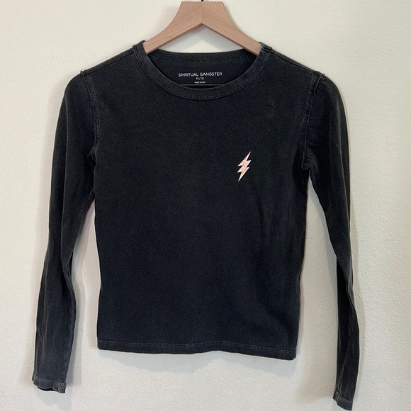 Spiritual Gangster Peace Love Light Long Sleeve T Shirt - Picture 2 of 8